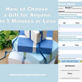 How To Choose A Gift For Anyone In 5 Minutes or Less